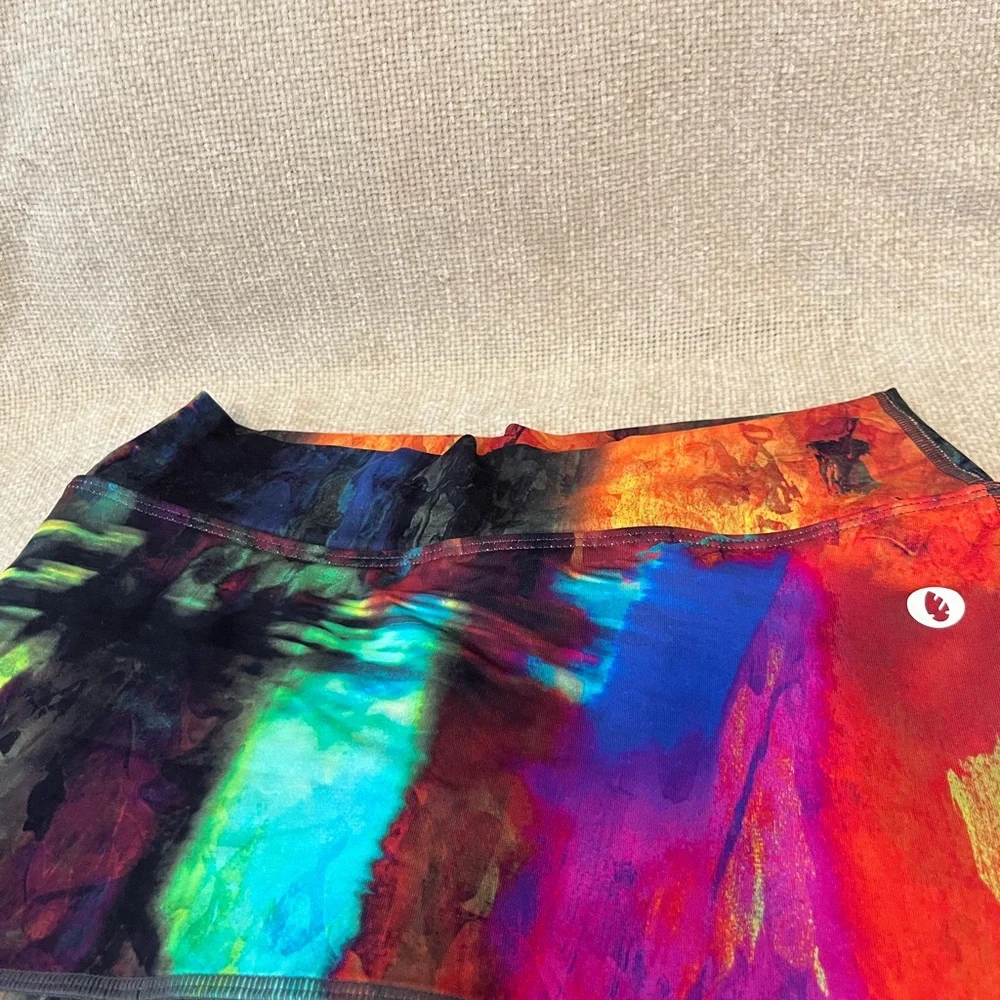 Vibrant Multicolor Ruffle Skort - Picture 3 of 7